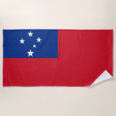Samoa Flag ビーチタオル (正面)