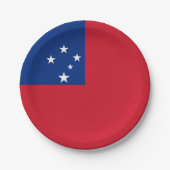 Samoa Flag ペーパープレート (正面)