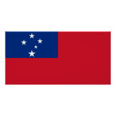 Samoa Flag ポスター (正面)