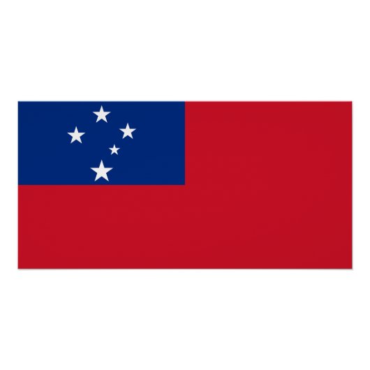 Samoa Flag ポスター (正面)
