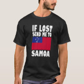 Samoa Flag Design  If lost send me to Samoa Premiu Tシャツ (正面)