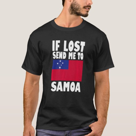 Samoa Flag Design  If lost send me to Samoa Premiu Tシャツ (正面)