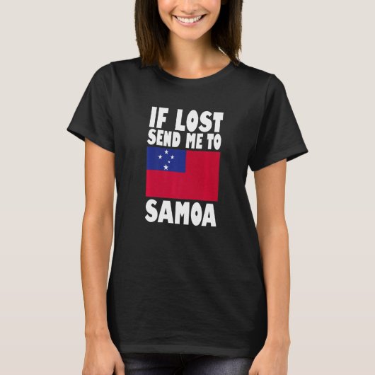 Samoa Flag Design  If lost send me to Samoa Premiu Tシャツ (正面)