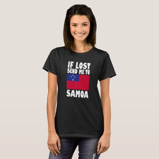 Samoa Flag Design  If lost send me to Samoa Premiu Tシャツ (正面フル)