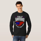Samoa Samoan Samoa Flag Half Samoan Is Better Than Tシャツ (正面フル)