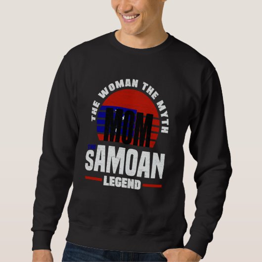 Samoa Samoan Samoa Flag Mothers Day スウェットシャツ (正面)