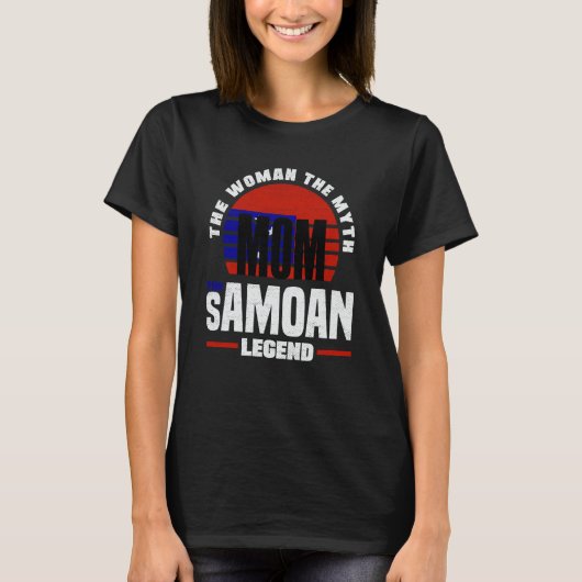 Samoa Samoan Samoa Flag Mothers Day Tシャツ (正面)