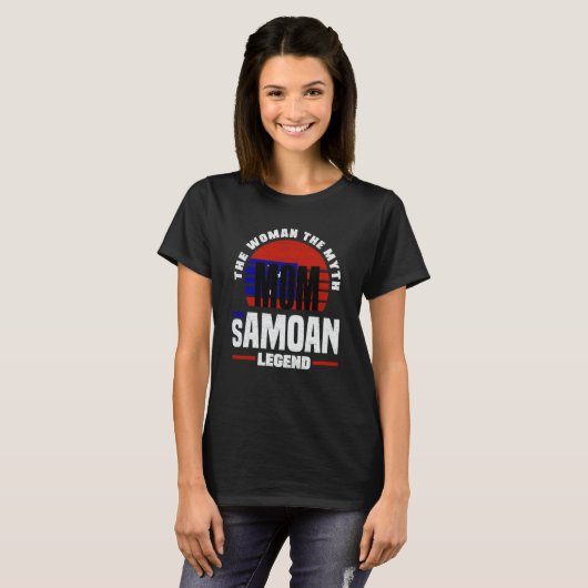Samoa Samoan Samoa Flag Mothers Day Tシャツ (正面フル)