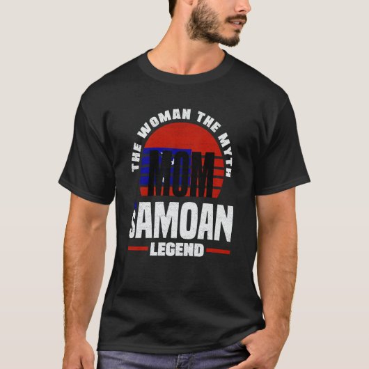 Samoa Samoan Samoa Flag Mothers Day Tシャツ (正面)