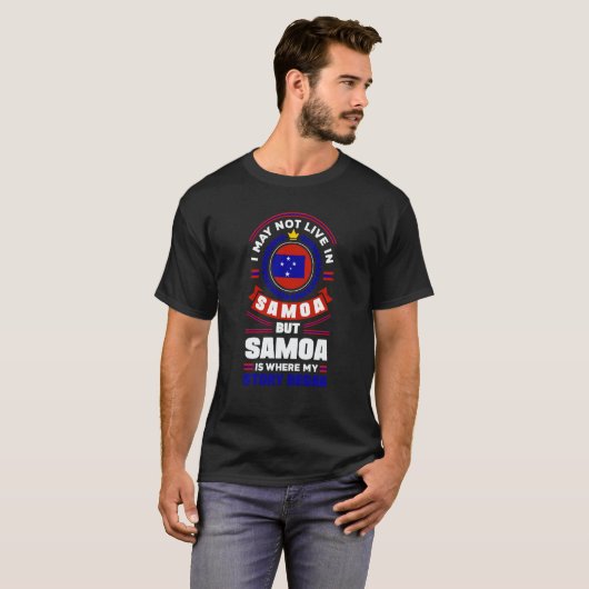 Samoa Samoan Samoa Flag Quote Tシャツ (正面フル)