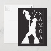 SamoaBlackWhite.ai ポストカード (正面/裏面)