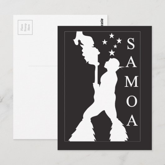 SamoaBlackWhite.ai ポストカード (正面/裏面)