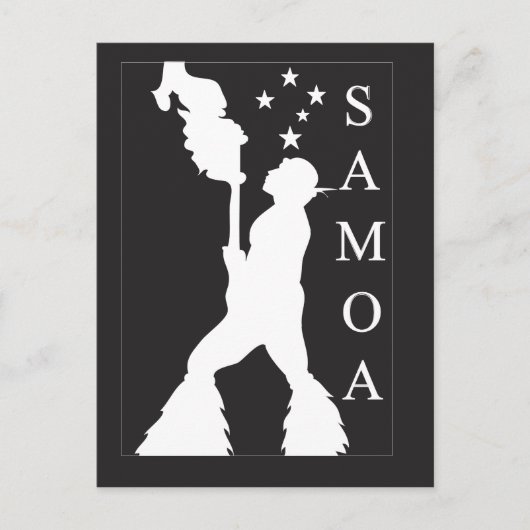 SamoaBlackWhite.ai ポストカード (正面)