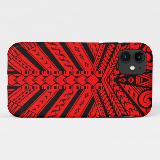 Samoanのサニービルウィリアムスの入れ墨のラグビープレーヤー Case-Mate iPhoneケース (裏面(横))