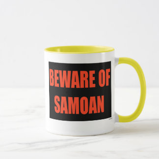 Samoanの用心して下さい マグカップ