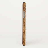 SamoanカメのトーテムのフェイクなKoa木サーフボード Case-Mate iPhoneケース (裏面/右)