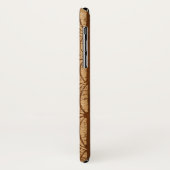 SamoanカメのトーテムのフェイクなKoa木サーフボード Case-Mate iPhoneケース (裏面/左)