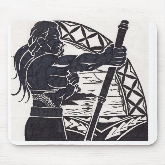 Samoanデザインのマウスパッド マウスパッド (正面)