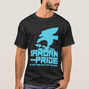 SamoanプライドBblue Tシャツ