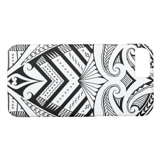Samoan入れ墨のデザインの芸術パターン Case-Mate iPhoneケース (裏面(横))