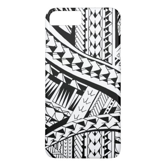 Samoan刺激を受けたなパターンとの入れ墨のスタイルの場合 Case-Mate iPhoneケース (裏面)