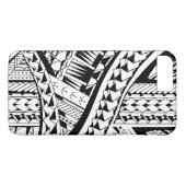 Samoan刺激を受けたなパターンとの入れ墨のスタイルの場合 Case-Mate iPhoneケース (裏面(横))
