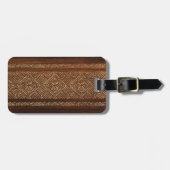 Samoan樹皮布のサーフボードの荷物のラベル ラゲッジタグ (正面横)