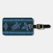 Samoan樹皮布のサーフボードの荷物のラベル ラゲッジタグ (正面横)