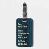 Samoan樹皮布のサーフボードの荷物のラベル ラゲッジタグ (裏面縦)