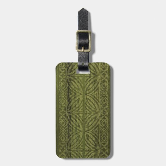 Samoan樹皮布のサーフボードの荷物のラベル ラゲッジタグ (正面縦)
