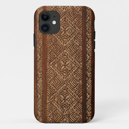 Samoan樹皮布のサーフボードのiPhone 5つのケース Case-Mate iPhoneケース (裏面)