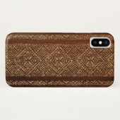 Samoan樹皮布のハワイのフェイクな木製のサーフボード Case-Mate iPhoneケース (裏面(横))