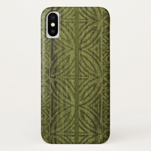 Samoan樹皮布のハワイのフェイクな木製のサーフボード Case-Mate iPhoneケース (裏面)