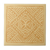 Samoan樹皮布のポリネシアのダイヤモンドのタイルTrivets タイル (正面)