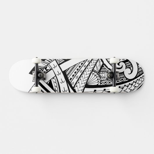 Samoan種族のデザインの先峰パターン スケートボード (横)