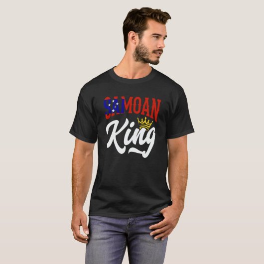 Samoan King Samoa Samoan Samoa Flag Tシャツ (正面フル)