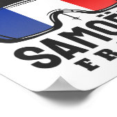 Samoëns Grand Mif France Ski Resort Retro Skiing ポスター (角)