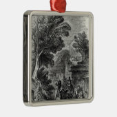 Samosetのインドの訪問者 メタルオーナメント (右)