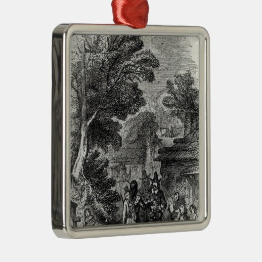 Samosetのインドの訪問者 メタルオーナメント (右)