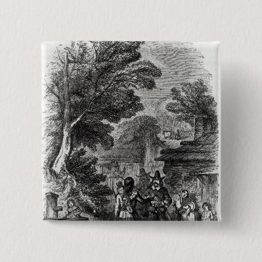 Samosetのインドの訪問者 缶バッジ (正面)