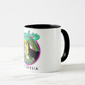 Samosirインドネシア旅行ロゴを探索する マグカップ (正面右)