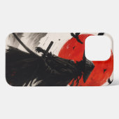 Samouraï Sombre – Coque iPhone Guerrier Japonais S iPhoneケース (裏面横)