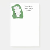 SamoyedくつろぎポストIt®メモ、4" x 6" ポストイット (正面)