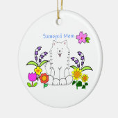 Samoyedのお母さんのオーナメント セラミックオーナメント (左)