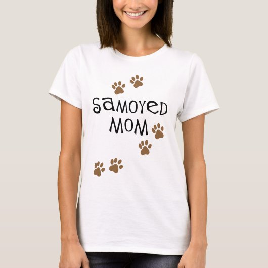 Samoyedのお母さん Tシャツ (正面)