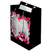 Samoyedのカスタムなギフトバッグ-無光沢媒体 ミディアムペーパーバッグ (正面アングル)