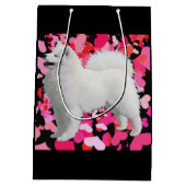 Samoyedのカスタムなギフトバッグ-無光沢媒体 ミディアムペーパーバッグ (裏面)