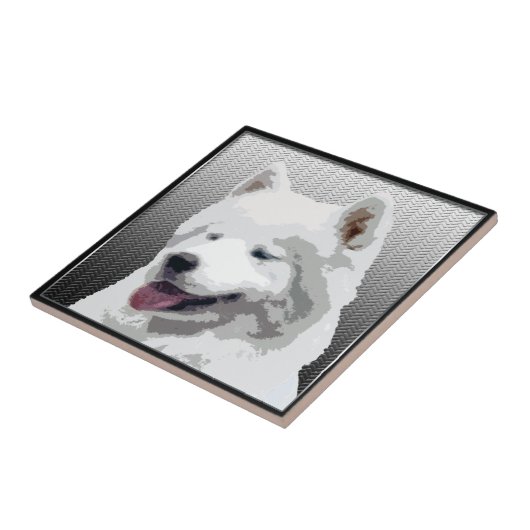 Samoyedのセラミックタイル タイル (側面)
