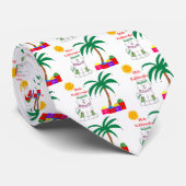 Samoyedのハワイアンのクリスマス ネクタイ (ロール)