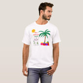 Samoyedのハワイアンのクリスマス Tシャツ (正面フル)